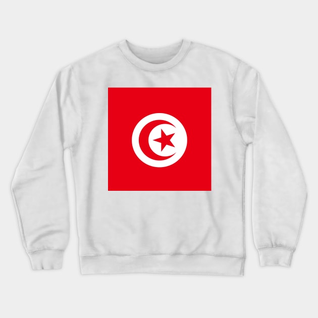 Tunisia flag Crewneck Sweatshirt by flag for all